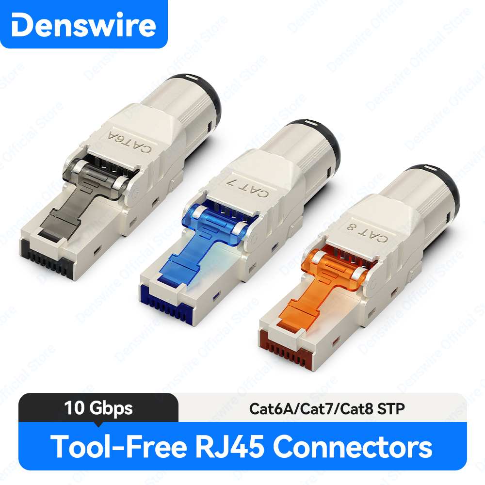 Rj45 Jack - Denswire Aletsiz RJ45 Konektörü | CAT8/Cat7/Cat6A
