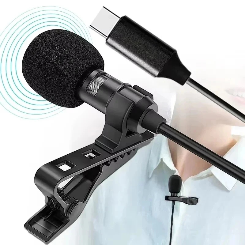 Microphone Capsule - 1-5 adet Taşınabilir USB Mini Yaka