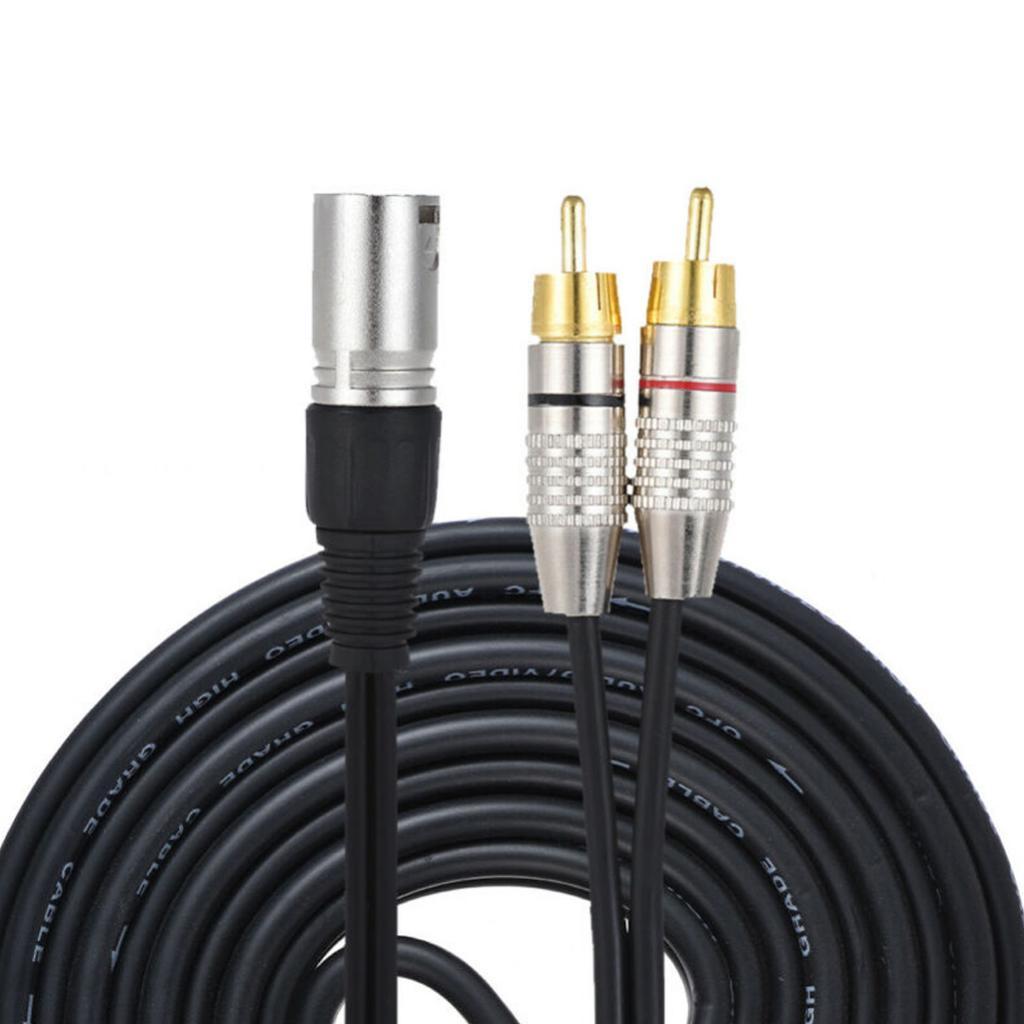 Rca Cable - XLR Ses Ayırıcı Kablosu, Çift Erkek