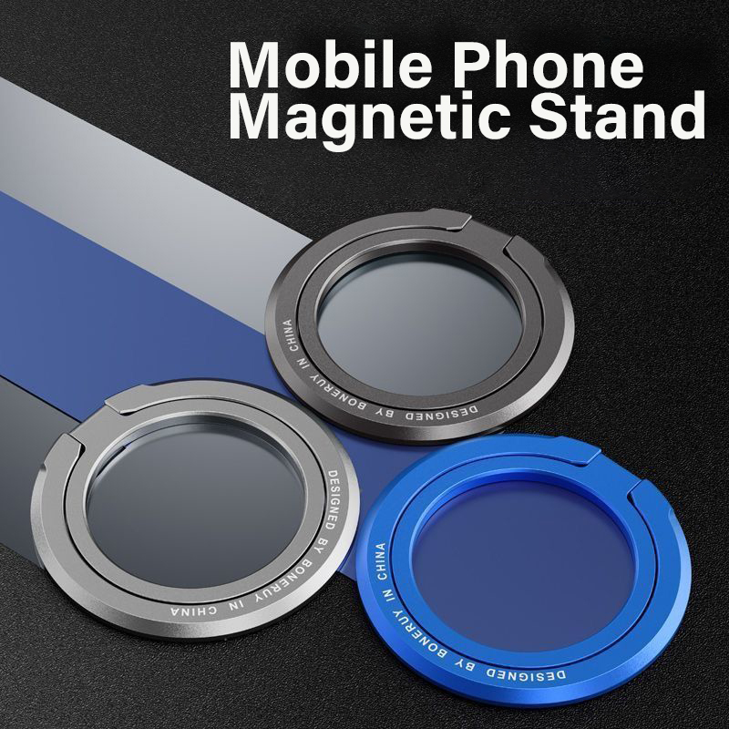 Knob Aluminum - Manyetik Telefon Halka Tutucu Standı 360