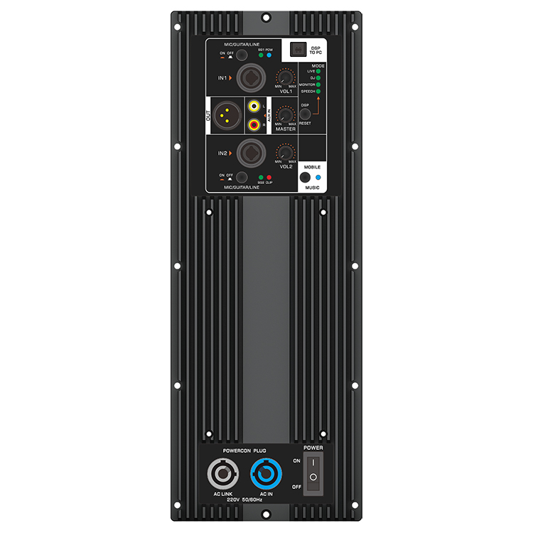 Class D Amplifier - MD 800-Watt DSP 2 Kanallı Metal