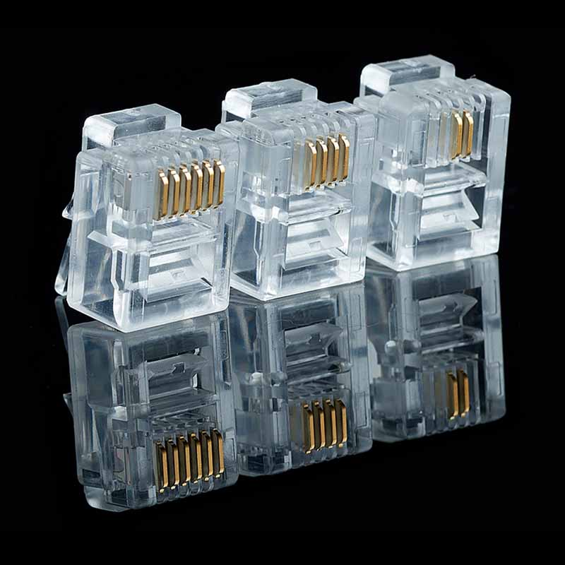 Rj45 Jack - 20/50/100 adet RJ11 6P2C 6P4C 6P6C