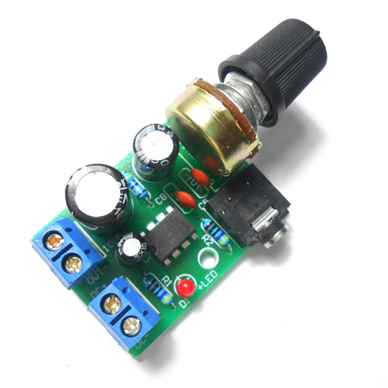 Volume Control Board - LM386 Ses Amplifikatörü Kartı Mono 3.5mm