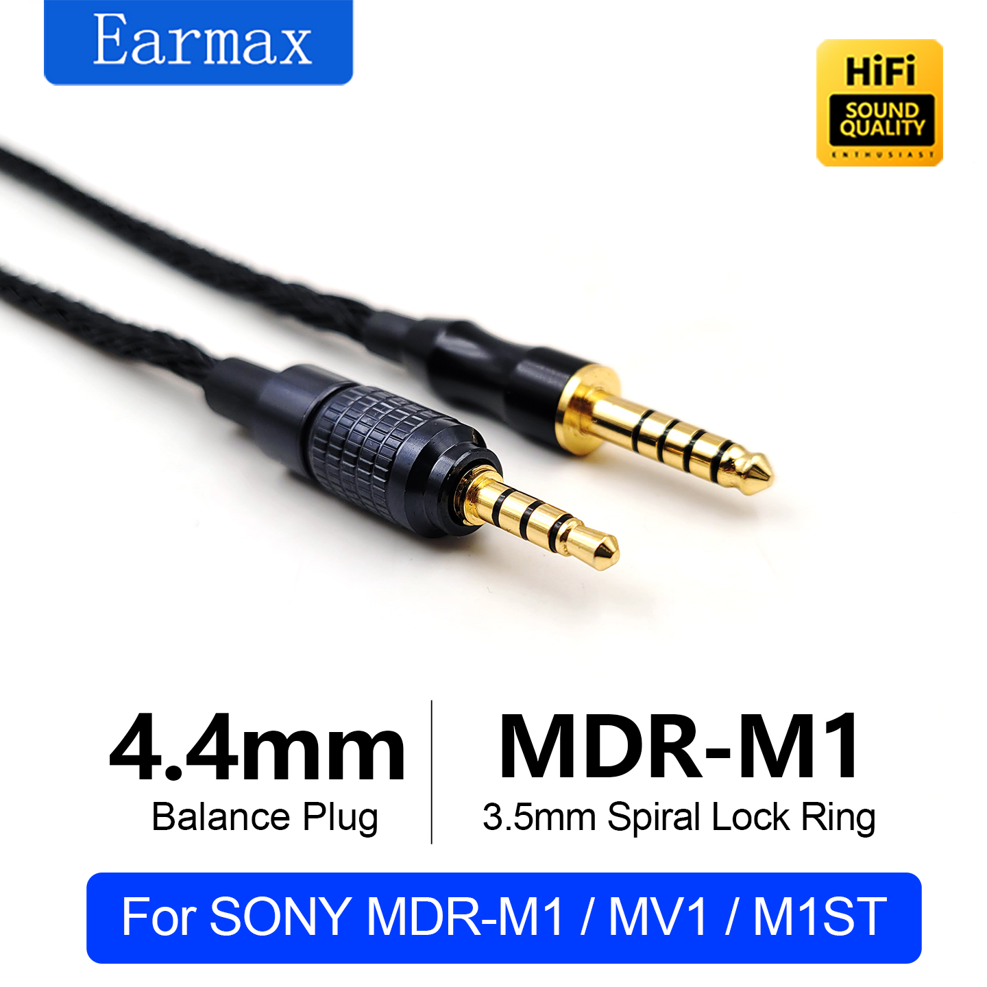 Rca Cable - SONY MDR-M1 MV1 M1ST 4.4mm 4-PIN