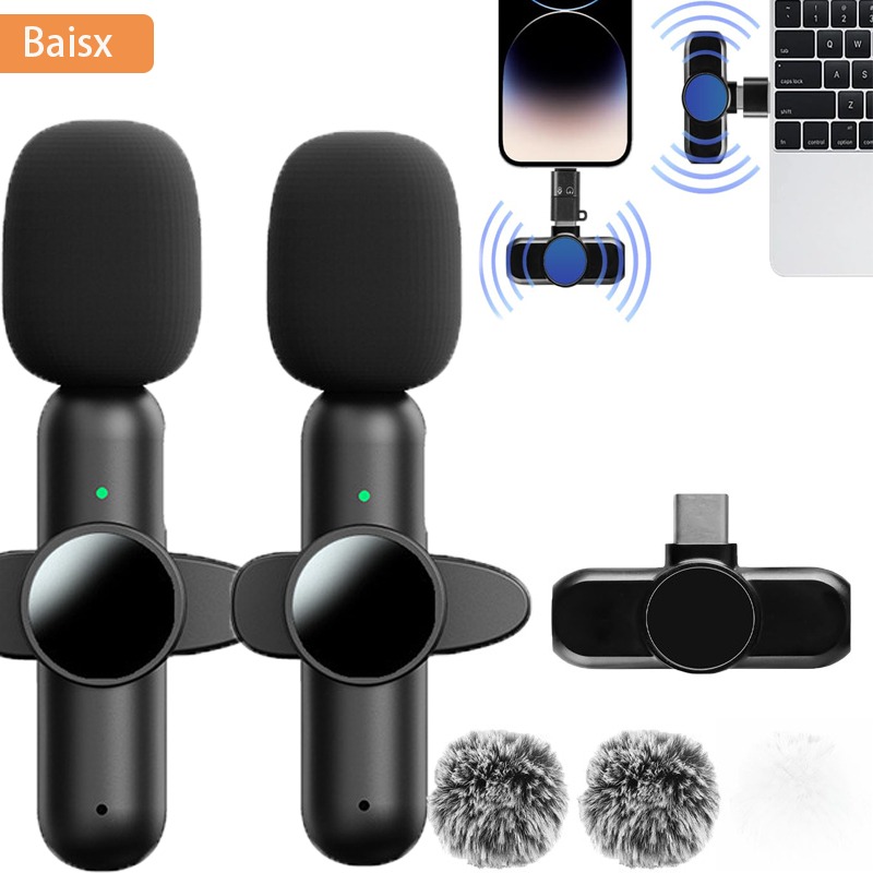 Microphone Capsule - iPhone iPad için Kablosuz Yaka Mikrofonu,