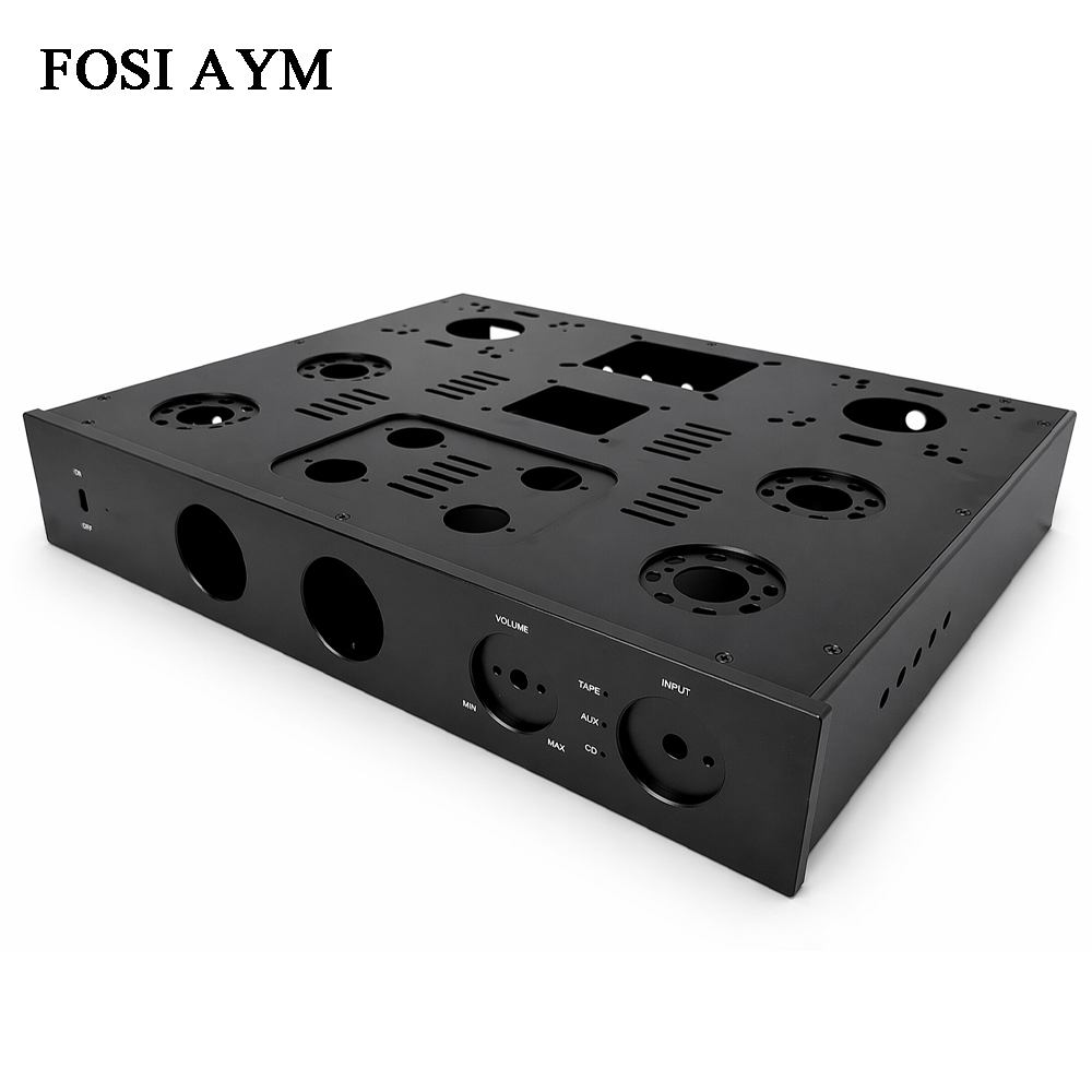 Speaker Enclosure - FOSI AYM 415x330x70mm Tam Alüminyum Amplifikatör
