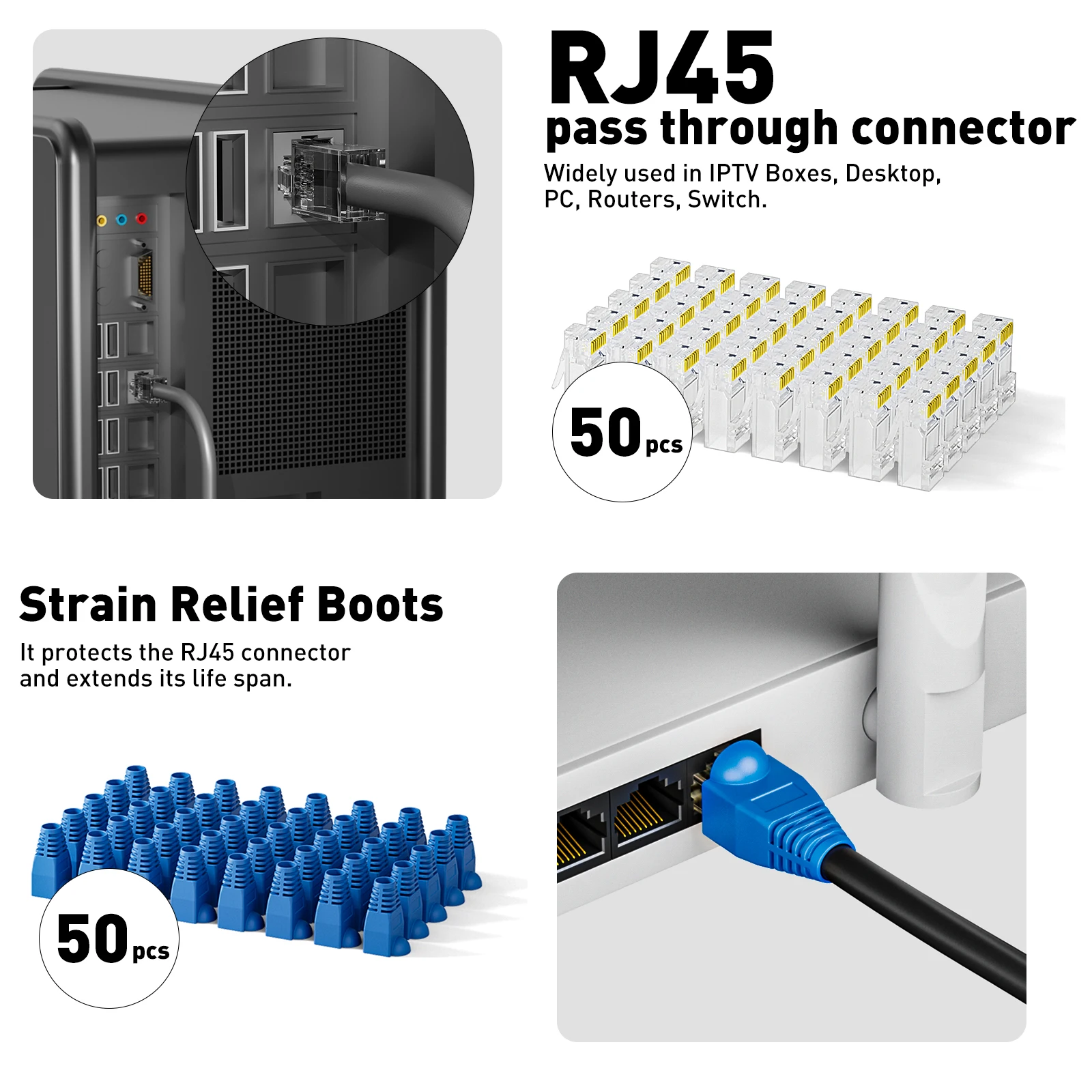 ZoeRax RJ45 CAT6 CAT5E Sıkma A - Rj45 Jack incelemesi ve fiyatı