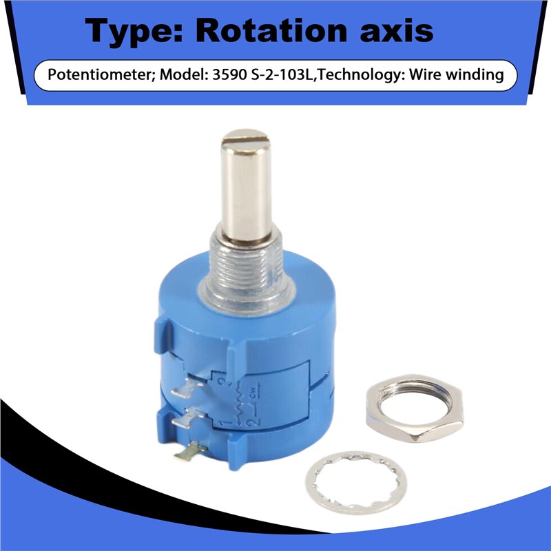 M01K 3590S-2-103L 10K Ohm 10 D - Potentiometer 10K incelemesi ve fiyatı