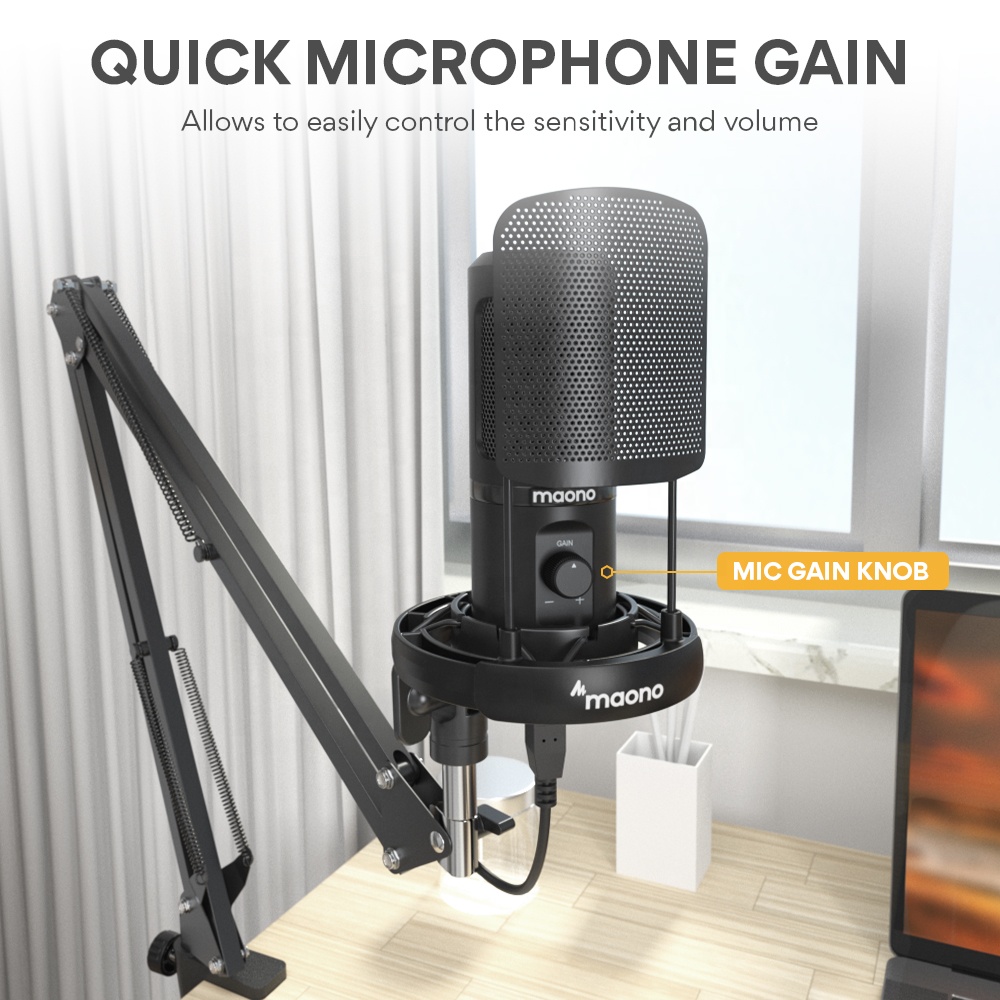 MAONO Profesyonel Mikrofon Set - Condenser Microphone Kit incelemesi ve fiyatı