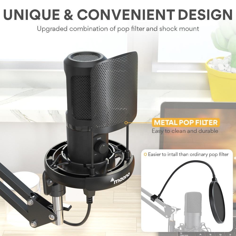 MAONO Profesyonel Mikrofon Set - Condenser Microphone Kit incelemesi ve fiyatı