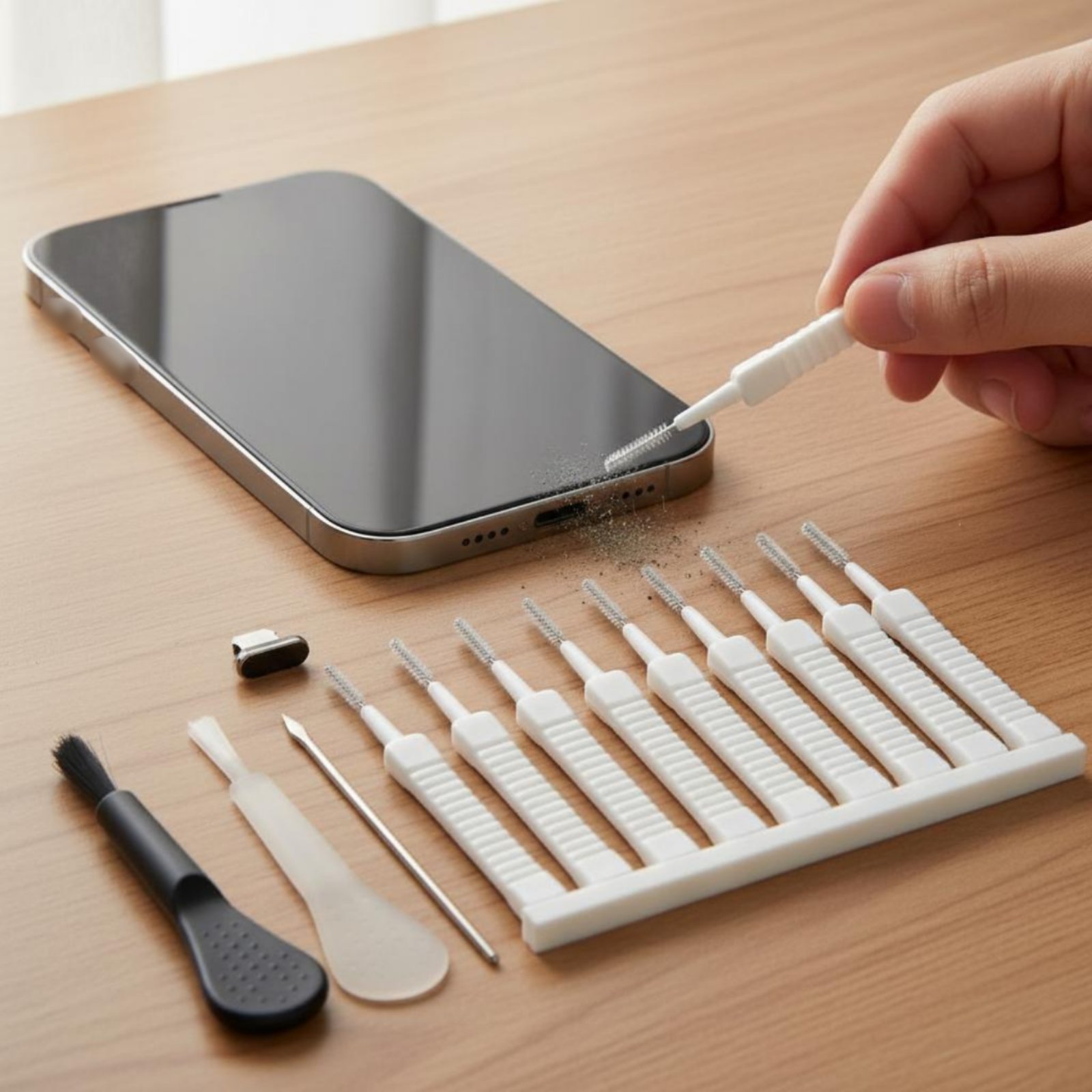12 Parça Şarj Portu Temizleme  - Speaker Kit incelemesi ve fiyatı