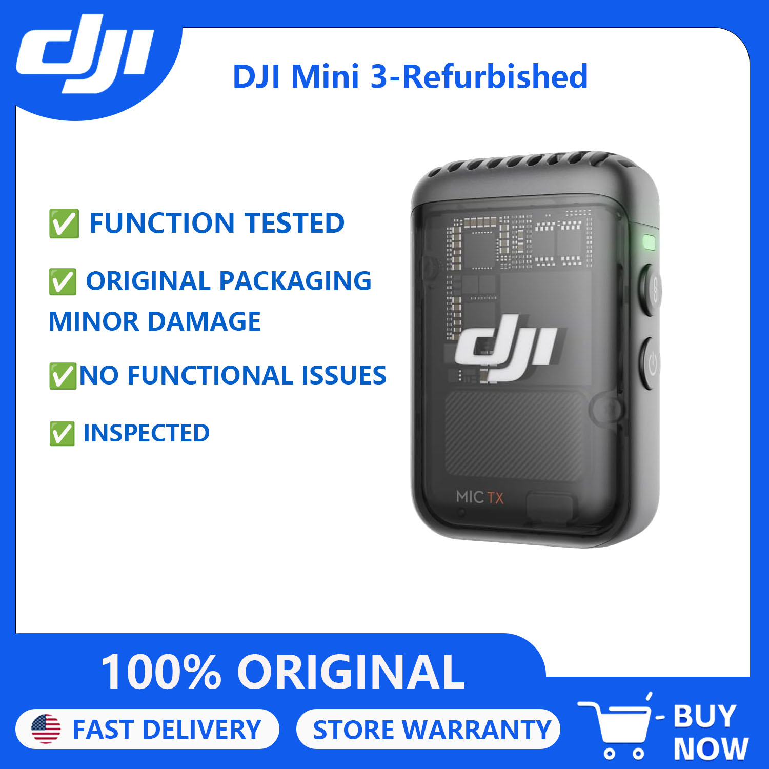 Yenilenmiş DJI Mic 2 Verici Ka - Microphone Capsule incelemesi ve fiyatı