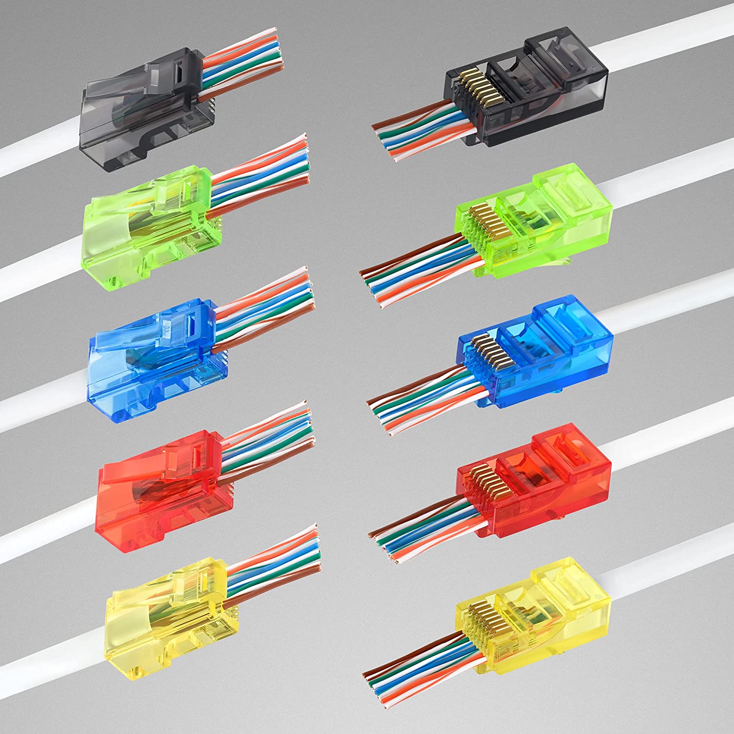 50 adet RJ45 Cat6 Geçiş Konnek - Rj45 Jack incelemesi ve fiyatı