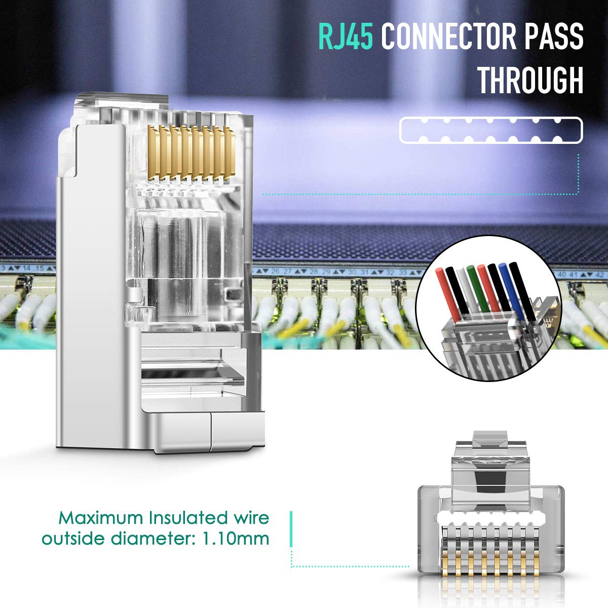 ZoeRax 100 adet Korumalı RJ45  - Rj45 Jack incelemesi ve fiyatı