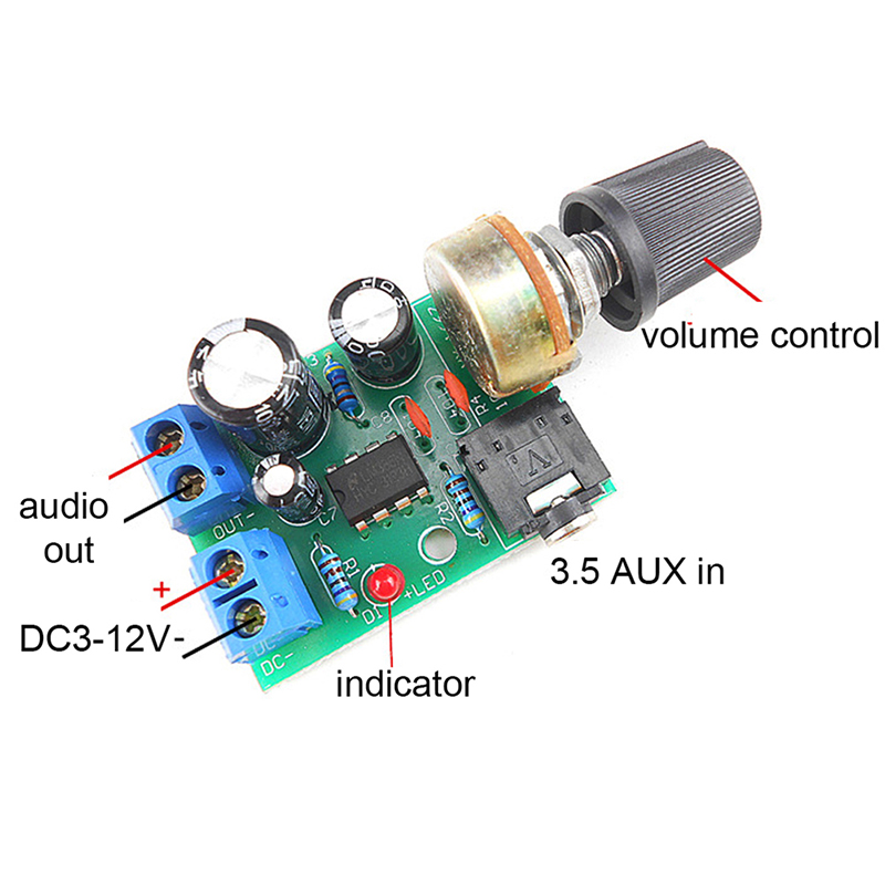 【C】LM386 10W Ses Amplifikatör  - Volume Control Board incelemesi ve fiyatı