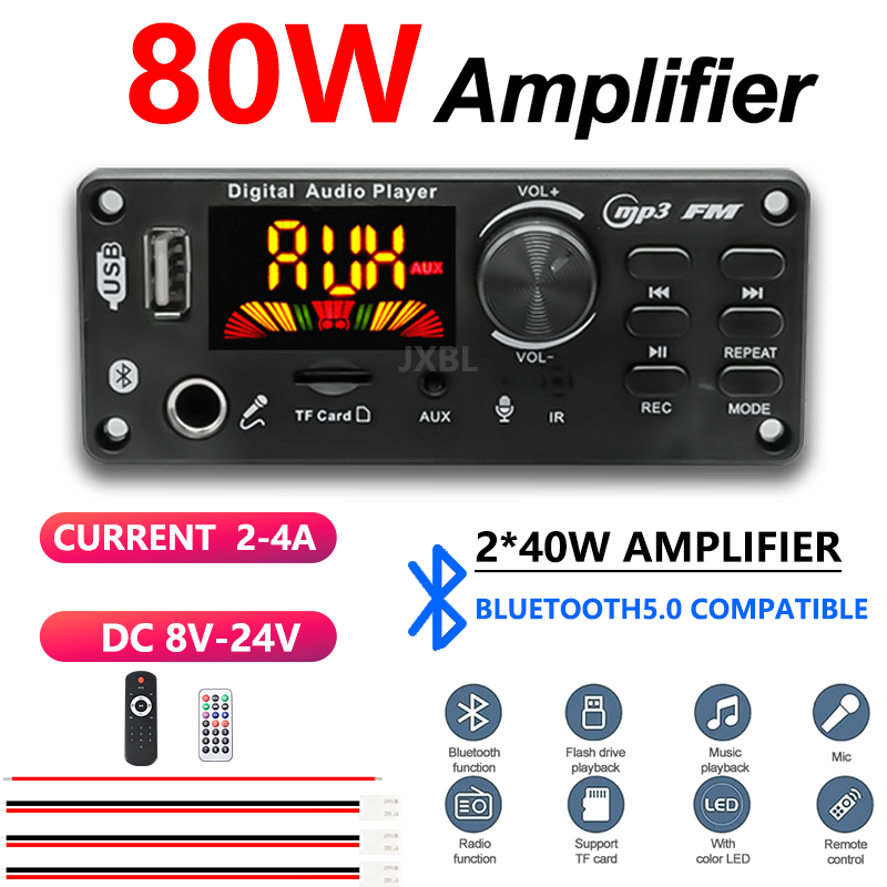 80W Bluetooth 5.0 MP3 Dekoder  - Dac Board incelemesi ve fiyatı