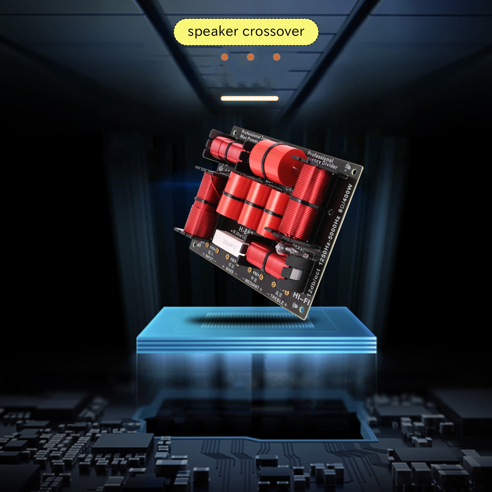 Mükemmel-400W 3 Yollu Geçiş Bö - Speaker Crossover incelemesi ve fiyatı