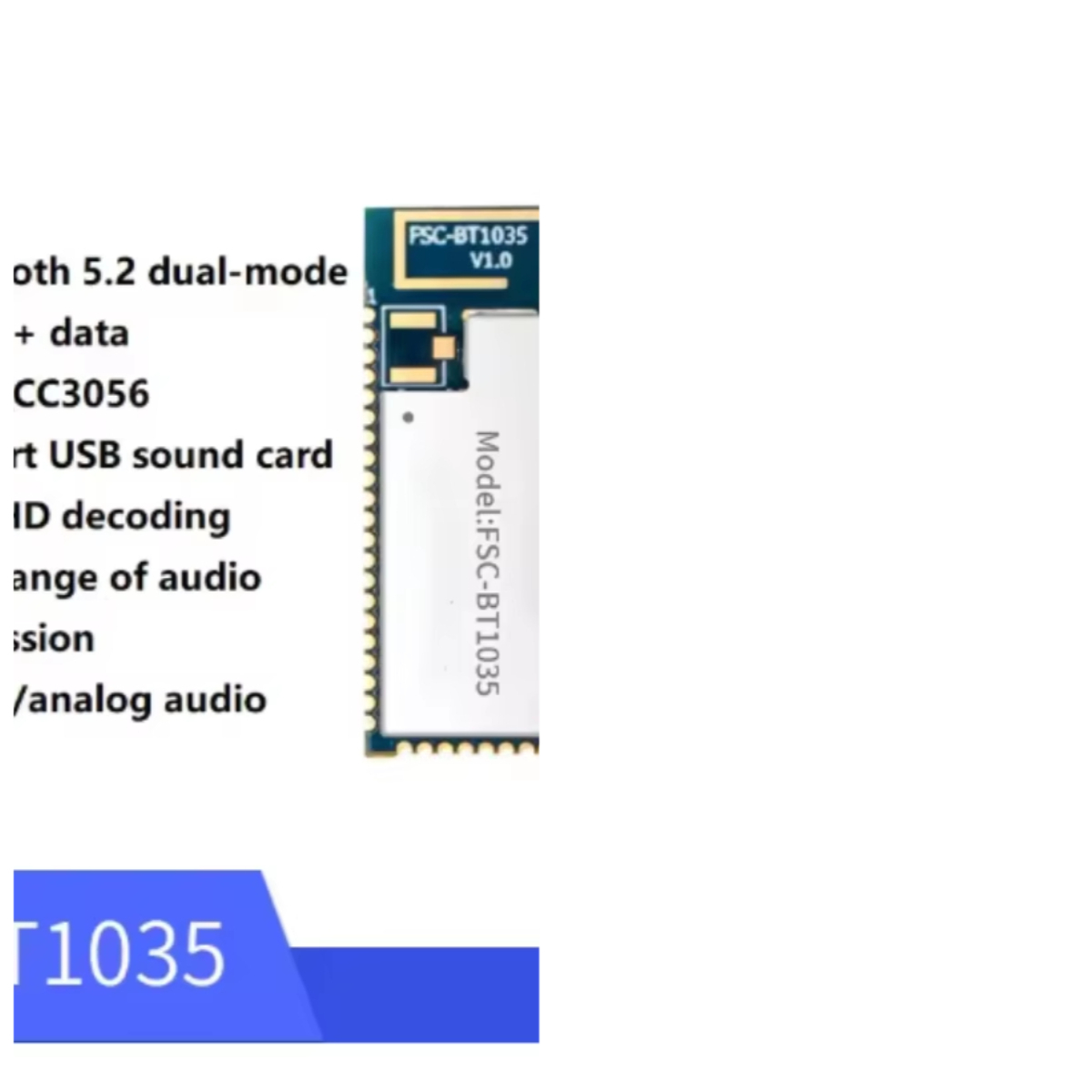 FSC-BT1035 modülü QCC3056 çip  - Usb Sound Card incelemesi ve fiyatı