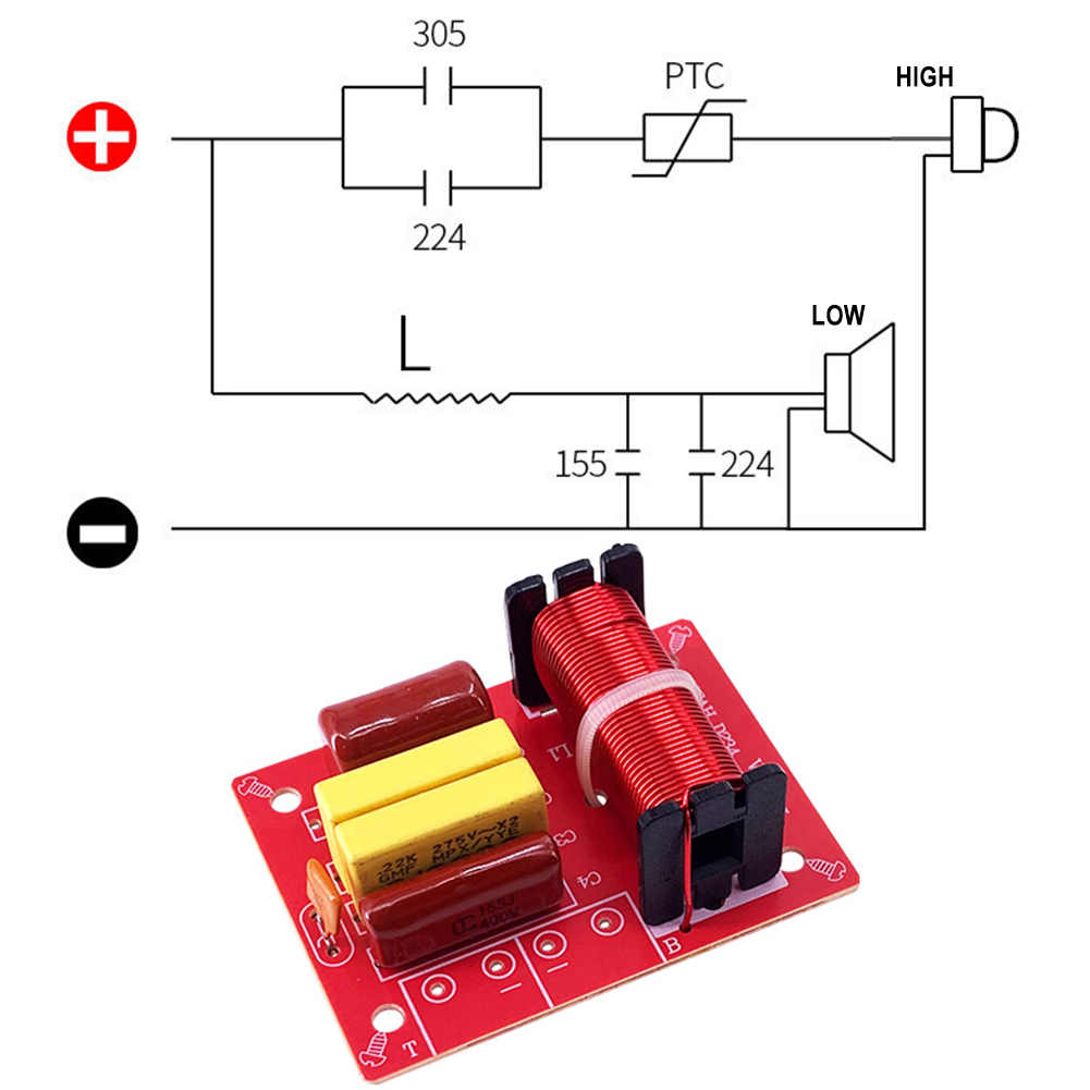 80/150W 2/3 Yollu Crossover Se - Speaker Crossover incelemesi ve fiyatı