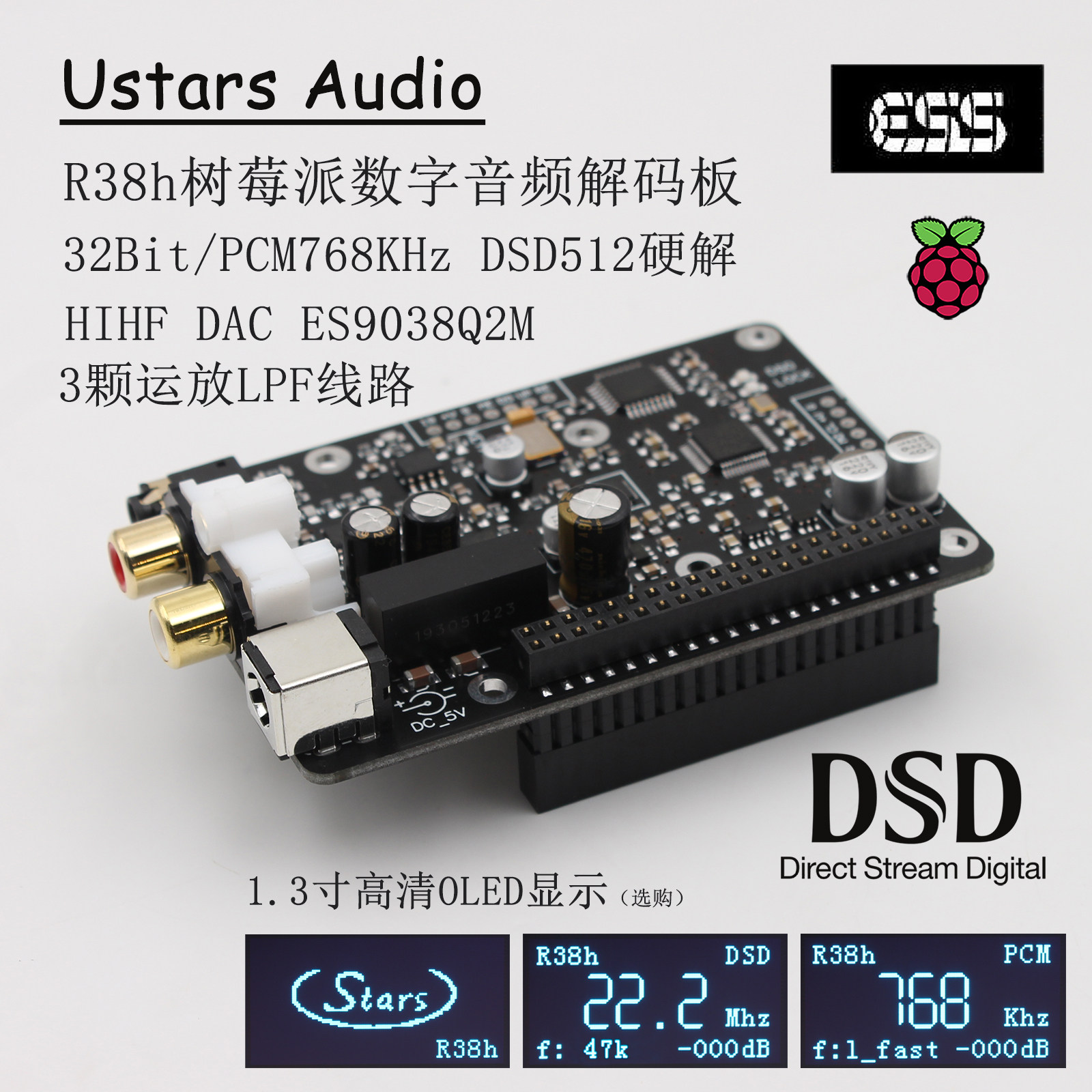 R38h Raspberry Pi, Genişletme  - Dac Board incelemesi ve fiyatı