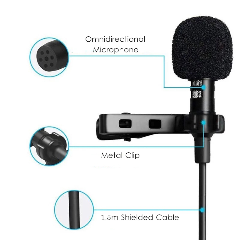 1.5m Mini Taşınabilir Yaka Mik - Microphone Capsule incelemesi ve fiyatı